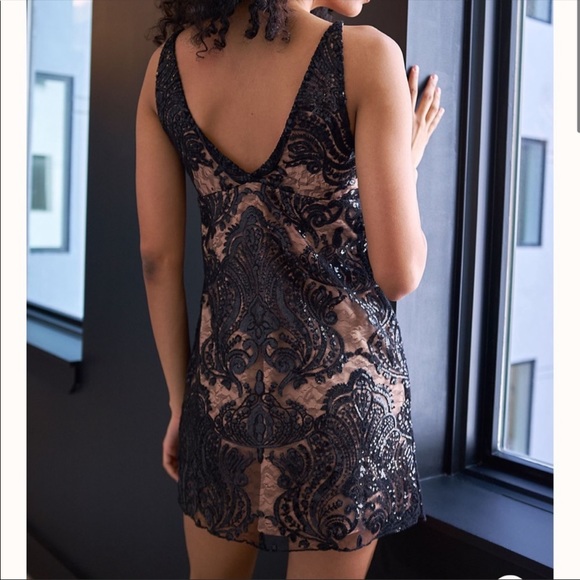 FP Free people Black Nights Shimmers Mini dress - Picture 5 of 12